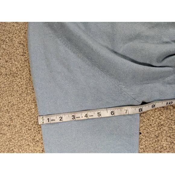 Pale blue Medium Raffi 100% wool crew neck sweater - Picture 8 of 16
